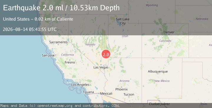 Map of 22 km SE of Caliente, Nevada