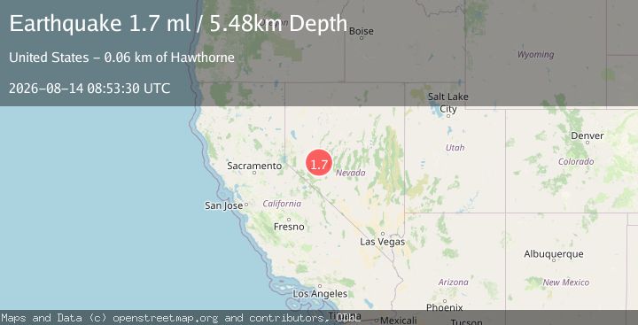 Map of 34 km WNW of Gabbs, Nevada
