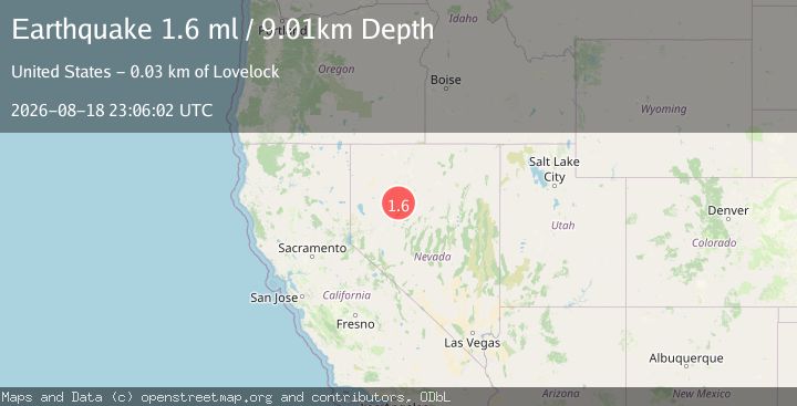 Map of 34 km E of Lovelock, Nevada