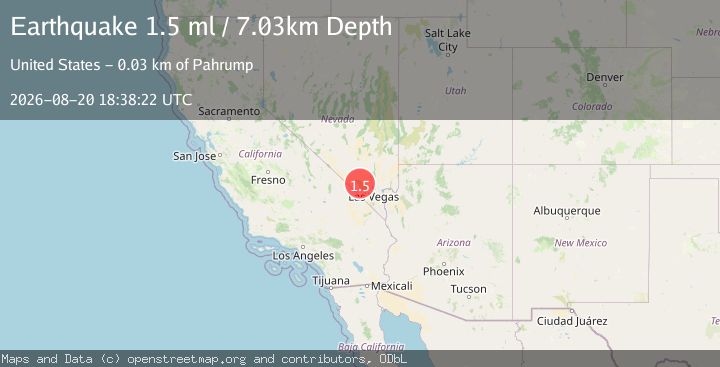 Map of 12 km NW of Mount Charleston, Nevada