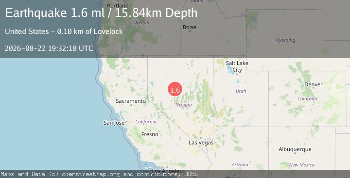Map of 43 km WNW of Austin, Nevada