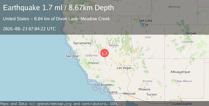Map of 4 km WNW of Dyer, Nevada