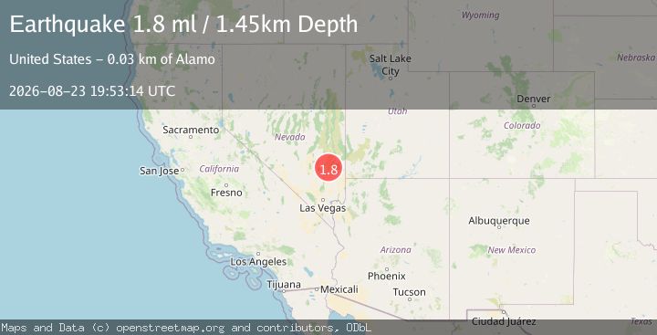 Map of 27 km E of Alamo, Nevada