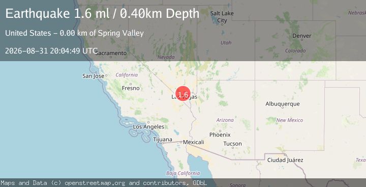Map of 1 km ESE of Spring Valley, Nevada