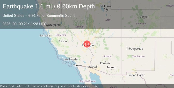 Map of 5 km ENE of Blue Diamond, Nevada