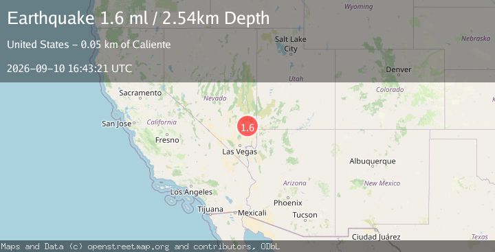 Map of 49 km SSW of Caliente, Nevada