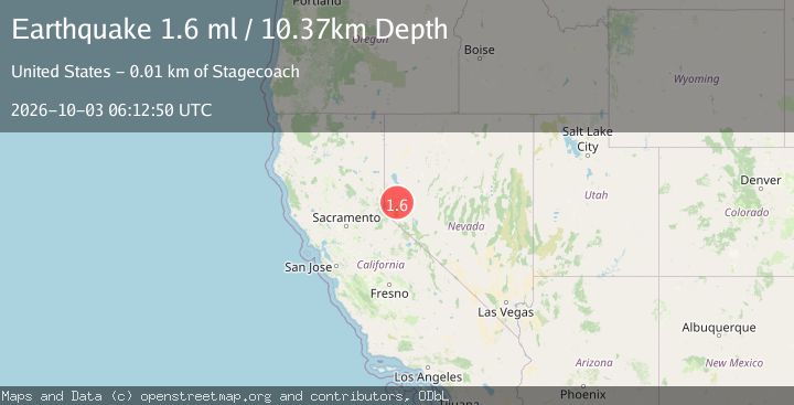 Map of 8 km WSW of Stagecoach, Nevada
