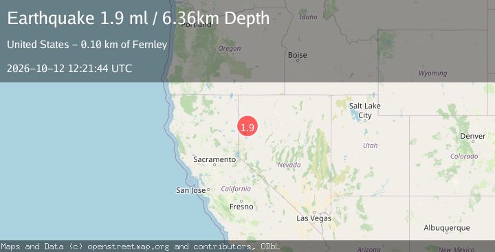Map of 8 km S of Empire, Nevada