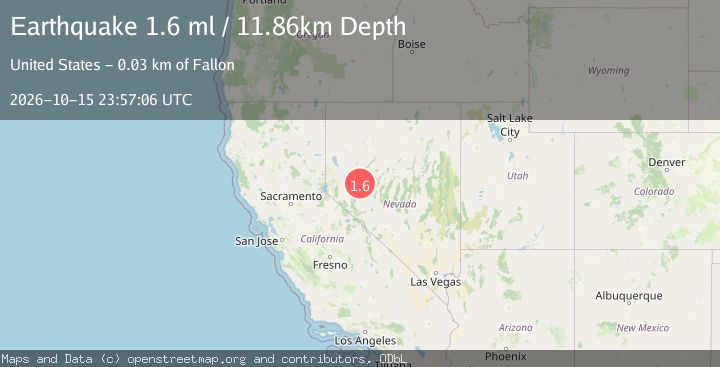 Map of 25 km ESE of Fallon Station, Nevada