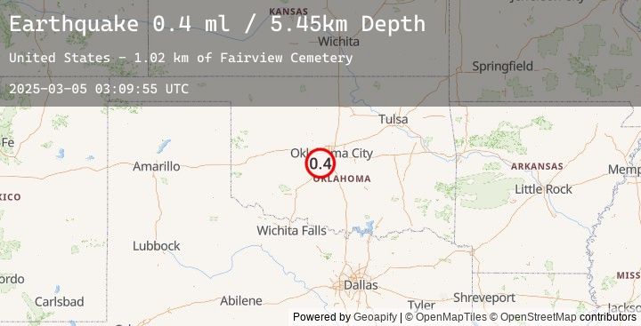 Map of 3 km SE of Tuttle, Oklahoma