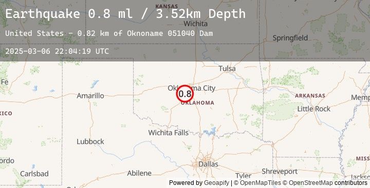 Map of 3 km SSE of Tuttle, Oklahoma