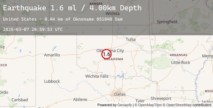 Map of 3 km SSE of Tuttle, Oklahoma