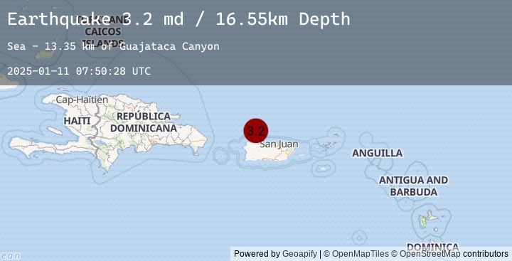 Map of 40 km N of Hatillo, Puerto Rico
