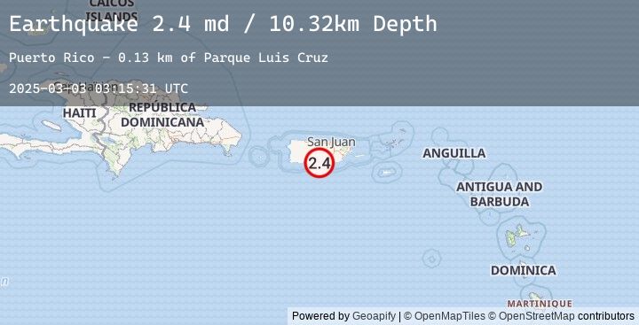Map of 0 km NW of Santa Isabel, Puerto Rico