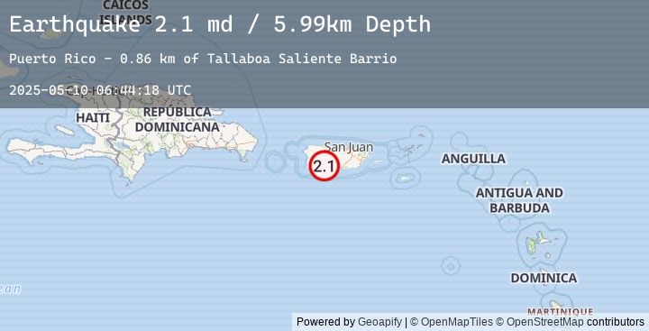 Map of 2 km SSW of Tallaboa Alta, Puerto Rico