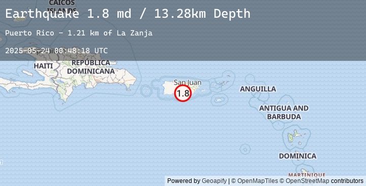 Map of 1 km E of Mariano Colón, Puerto Rico
