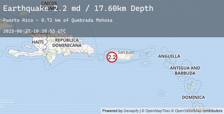 Map of 1 km ESE of Hormigueros, Puerto Rico