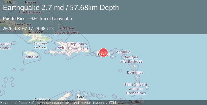 Map of 5 km SW of Guaynabo, Puerto Rico
