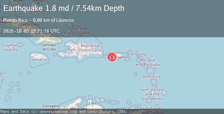 Map of 1 km W of Lluveras, Puerto Rico