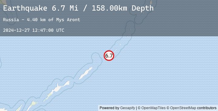 Map of Kuril Islands