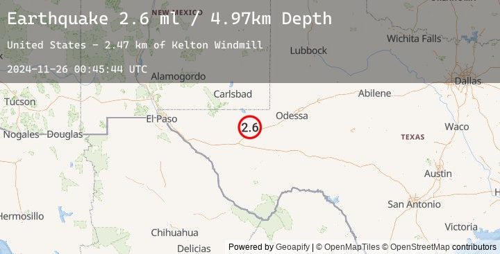 Map of 21 km SSW of Mentone, Texas