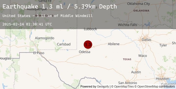 Map of 35 km WSW of Ackerly, Texas