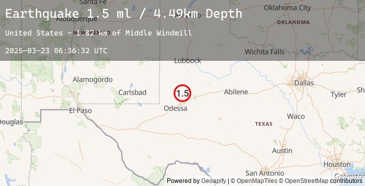 Map of 35 km WSW of Ackerly, Texas