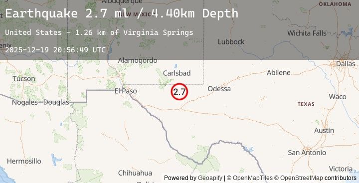 Map of 49 km W of Mentone, Texas