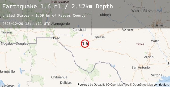 Map of 10 km E of Toyah, Texas
