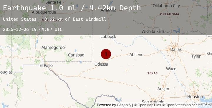 Map of 28 km SSW of Los Ybanez, Texas