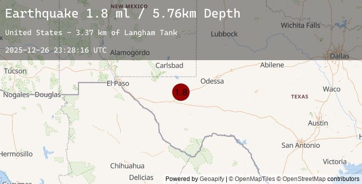 Map of 14 km NNE of Toyah, Texas