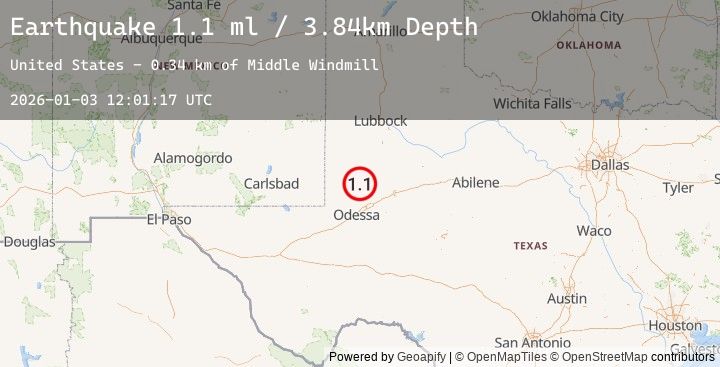 Map of 26 km ENE of McKinney Acres, Texas