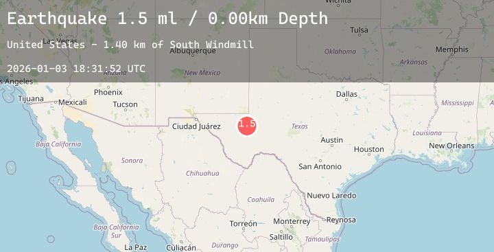 Map of 14 km NW of Coyanosa, Texas