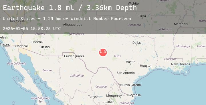 Map of 24 km SSE of Midland, Texas