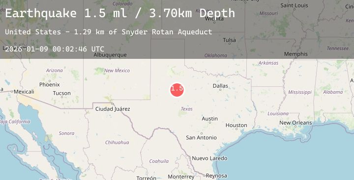 Map of 15 km NE of Hermleigh, Texas