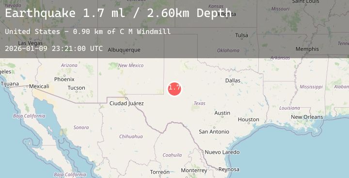 Map of 34 km WSW of Ackerly, Texas