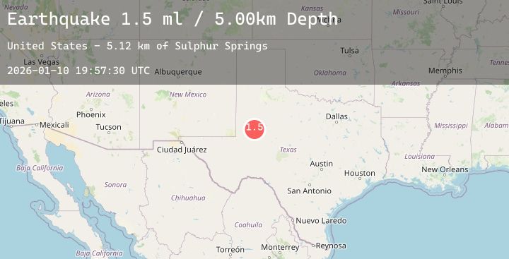 Map of 24 km SW of Ackerly, Texas