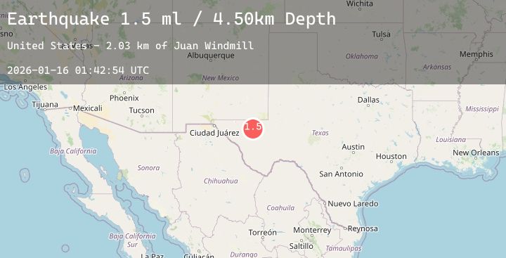 Map of 30 km NW of Toyah, Texas
