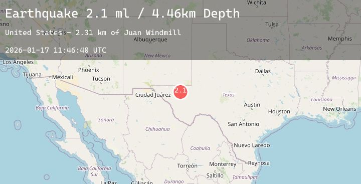 Map of 31 km NW of Toyah, Texas