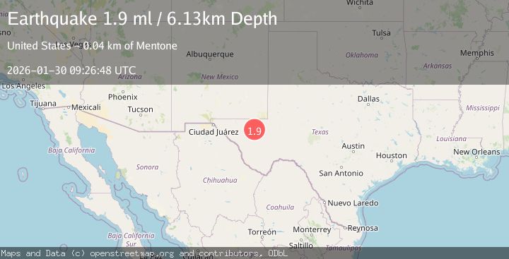 Map of 15 km NNW of Toyah, Texas