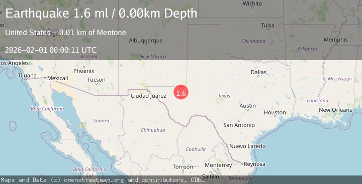 Map of 13 km S of Mentone, Texas