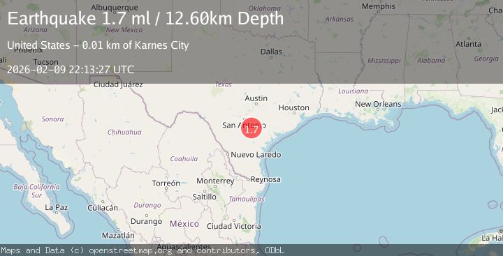 Map of 4 km S of Falls City, Texas
