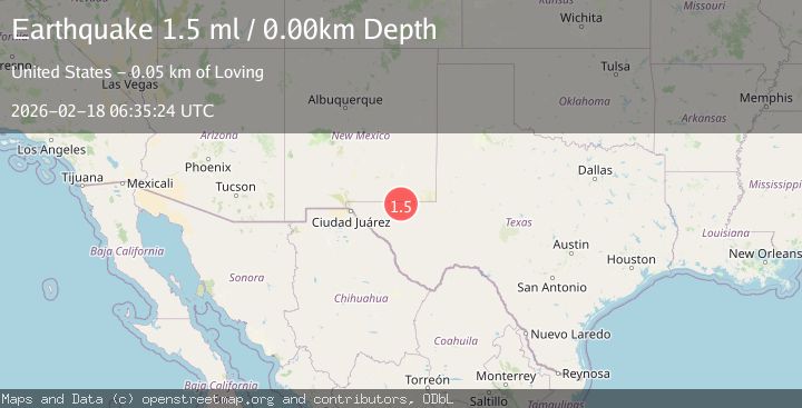 Map of 29 km SSW of Whites City, New Mexico