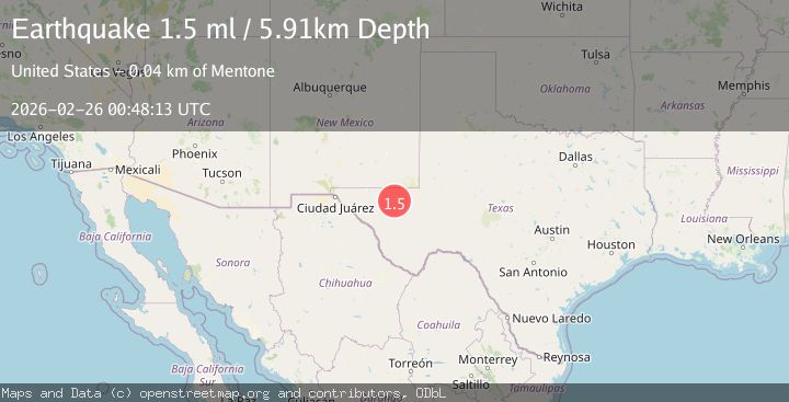 Map of 36 km NW of Toyah, Texas