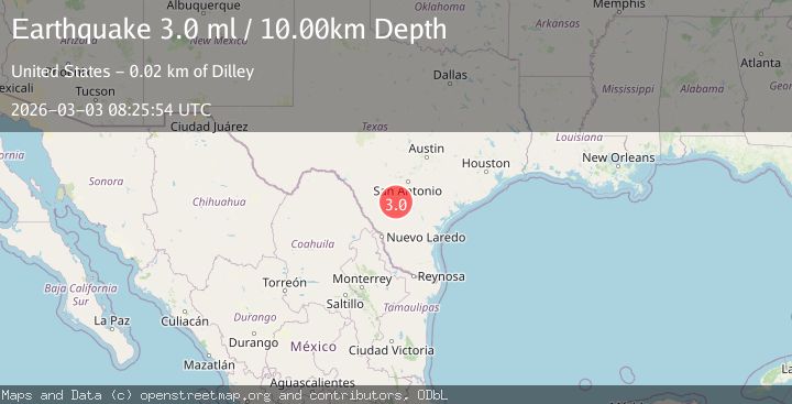 Map of 21 km E of Dilley, Texas
