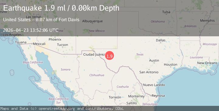 Map of 37 km WSW of Toyah, Texas