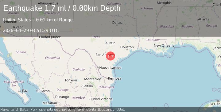 Map of 7 km N of Runge, Texas