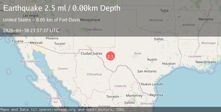 Map of 3 km ENE of Balmorhea, Texas