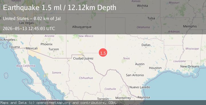 Map of 20 km WSW of Jal, New Mexico
