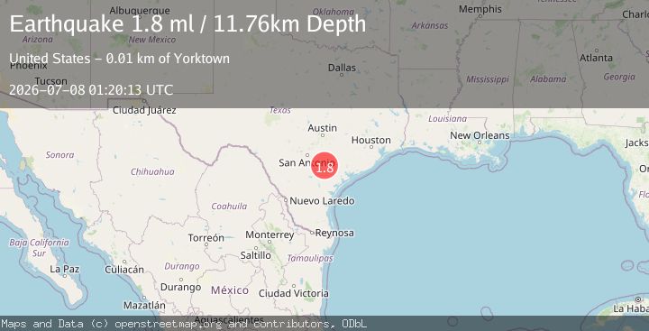 Map of 6 km N of Nordheim, Texas